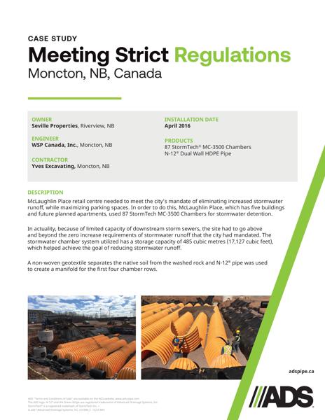 Meeting Strict Regulations (Moncton, NB) Case Study