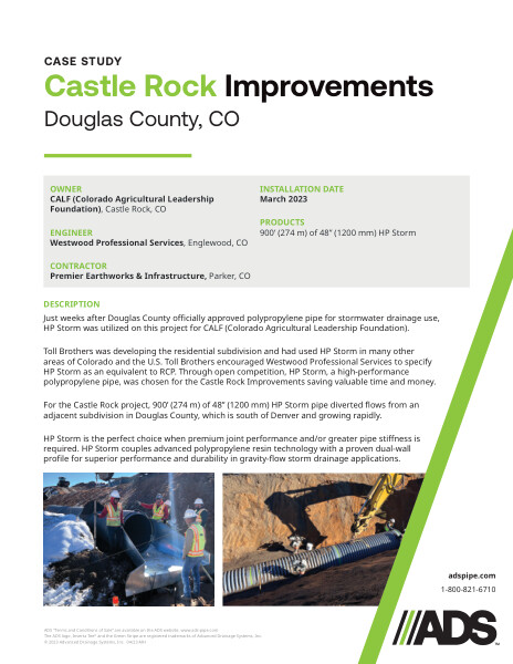 CALF (Castle Rock) Improvements Case Study