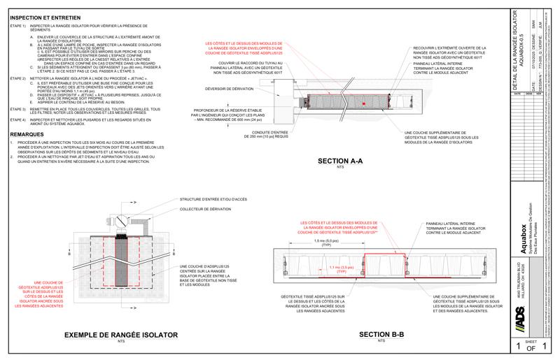 Isolator Row Details Aquabox 0.5