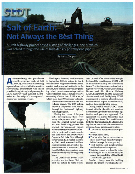 Salt of Earth: Now Always the Best Thing - Sustainable Land Development Today Ma