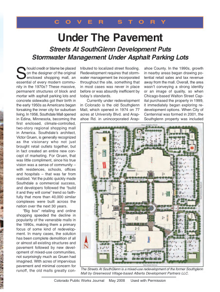 Under the Pavement: Colorado Public Works Journal StormTech Case Study