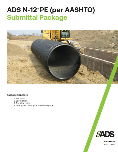 N-12 Plain End (per AASHTO) Submittal Package