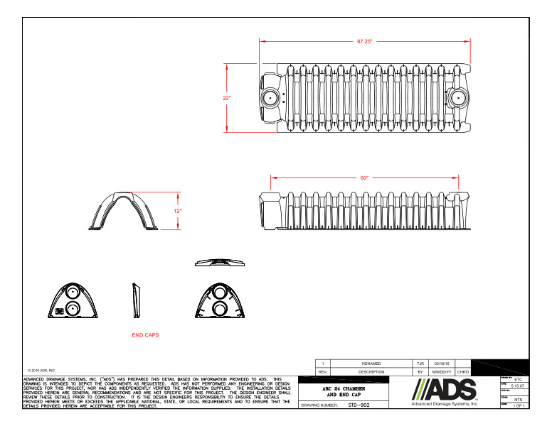 902 Arc 24 Chamber and End Cap Detail