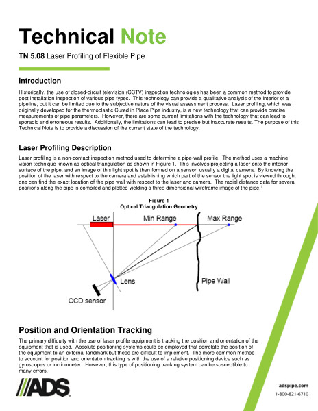 TN 5.08 Laser Profiling of Flexible Pipe