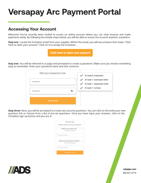 Accessing your account