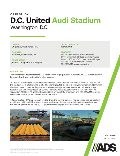 D.C. United Audi Stadium (Washington, D.C.) Case Study