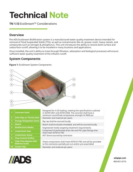 TN 1.13 EcoStream Considerations 