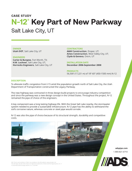 N-12 Key Part of New Parkway (Salt Lake City, UT) Case Study