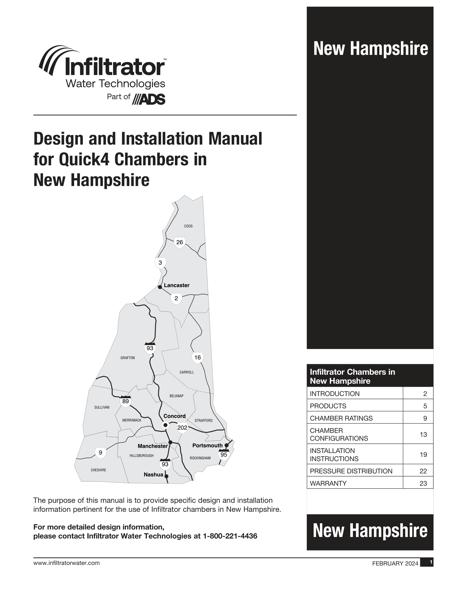 Quick4 Design and Installation Manual - New Hampshire
