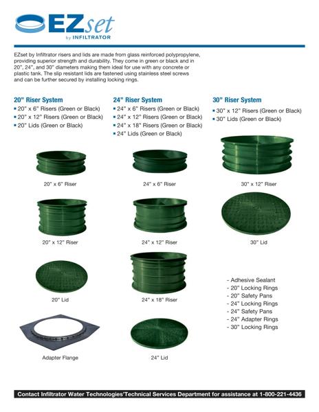 EZset Riser Cutsheet