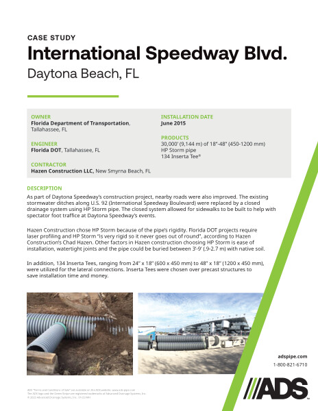 International Speedway Boulevard (Daytona Beach, FL) Case Study
