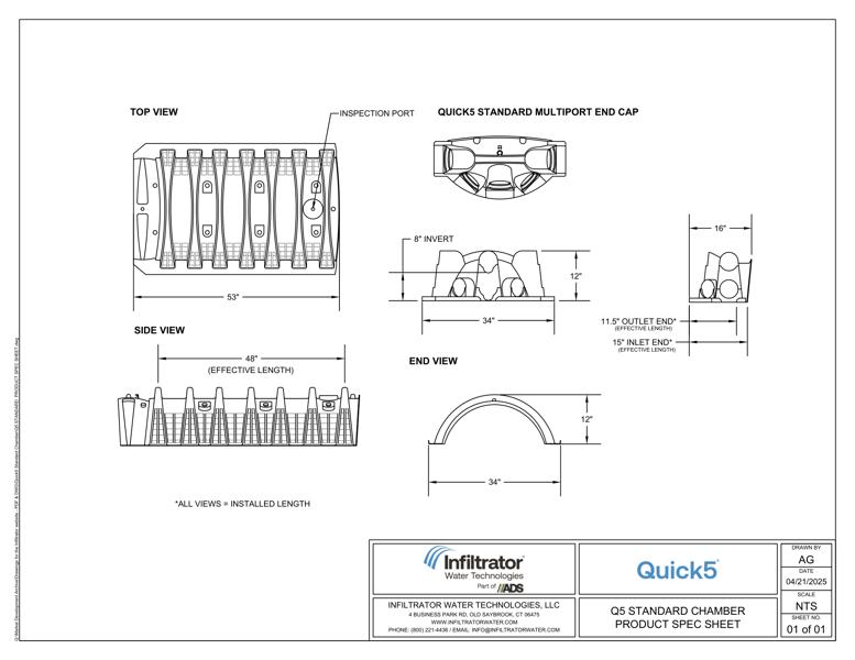 Quick5 Standard Product Spec Sheet