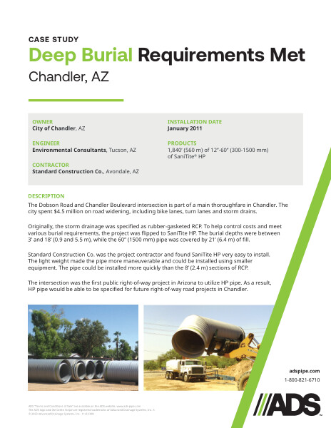Deep Burial Requirements Met Case Study