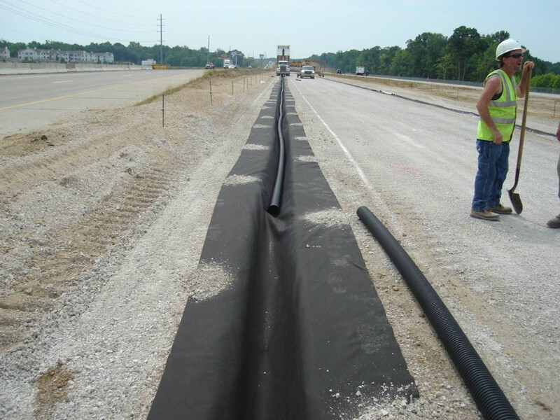 Single Wall pipe with geotextile