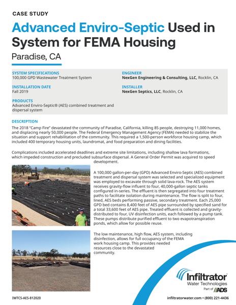 Image of Advanced Enviro-Septic Used in System for FEMA Housing