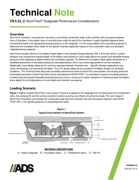 6.22_C Stormtech Subgrade Performance Considerations 