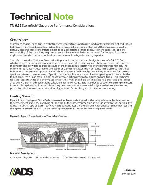 TN 6.22_C Stormtech Subgrade Performance Considerations 
