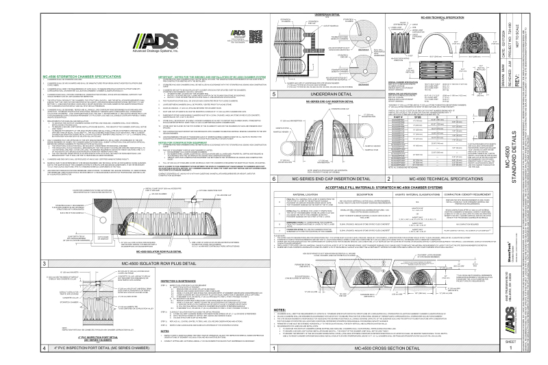 MC-4500 StormTech Full Detail Sheet