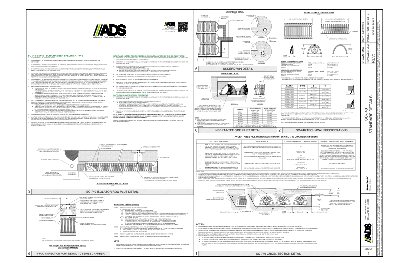 SC-740 StormTech Chamber Full Detail Sheet