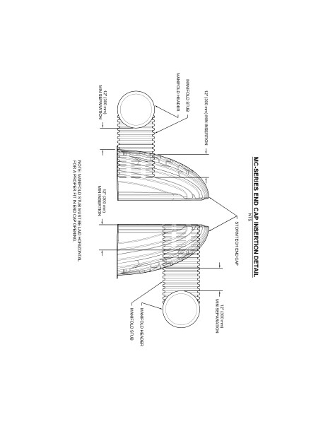 StormTech MC-Series End Cap Insertion