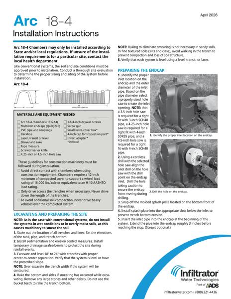 Arc 18-4 Installation Instructions