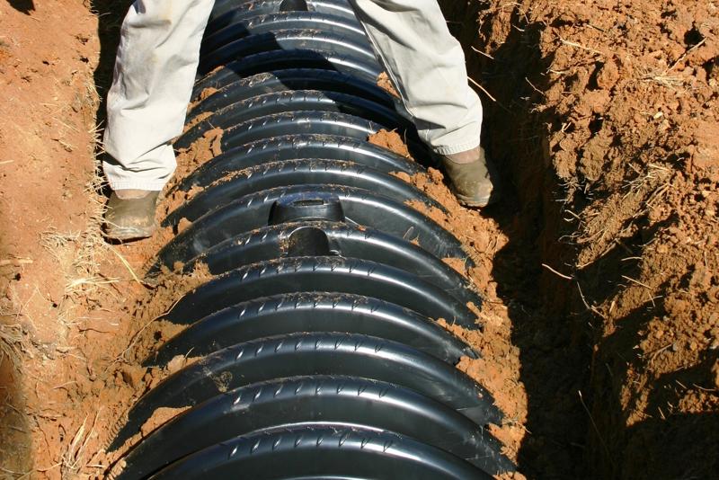 Arc 36 Packing Dirt Around Chamber