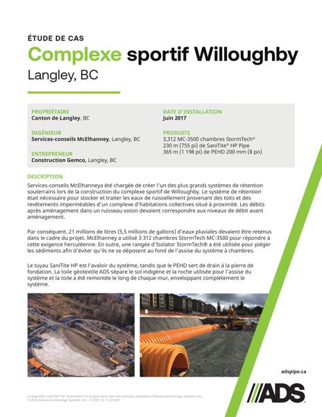 Étude de cas du complexe sportif Willoughby