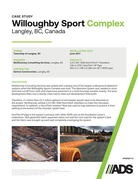 Willoughby Sport Complex Case Study