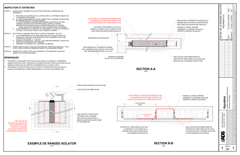 Isolator Row Details Aquabox 0.5