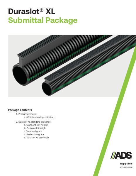 Duraslot XL Submittal Package