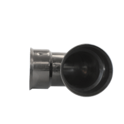 Image à 360° – Coude à 90°, à double paroi N-12 et étanche au sol 