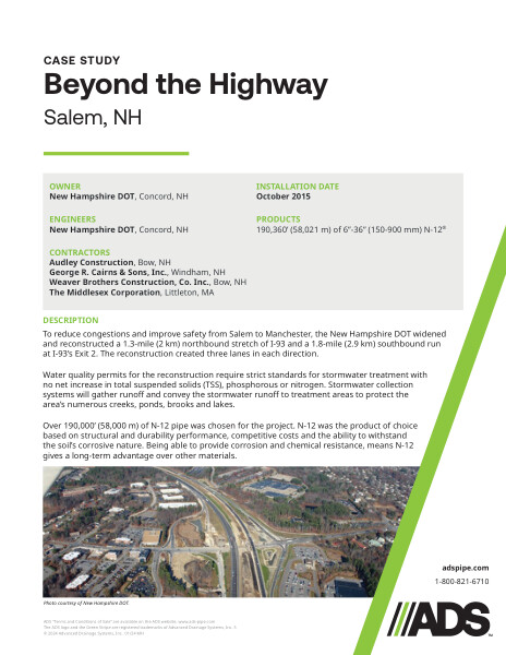 Beyond the Highway (Salem, NH) Case Study