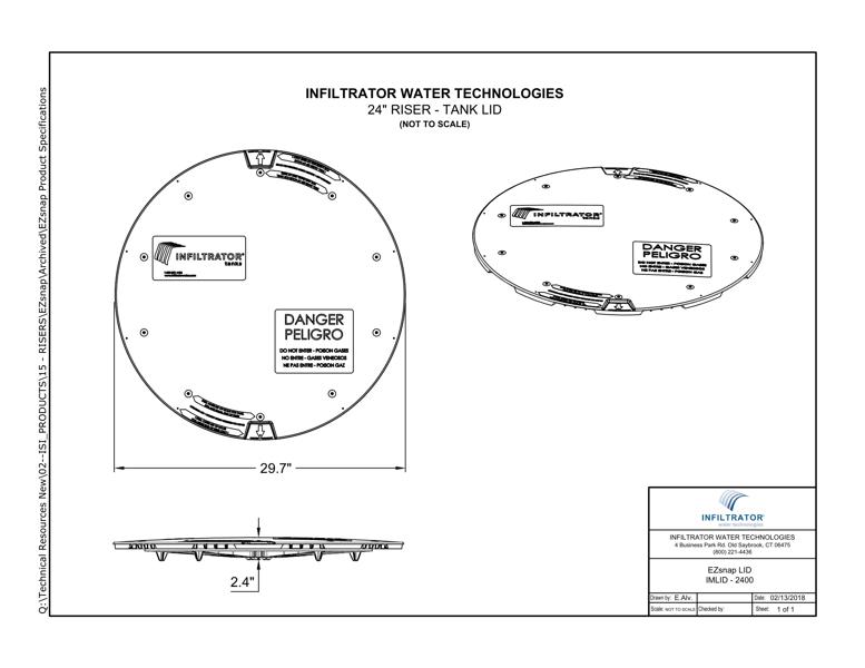EZsnap Riser Tank Lid Standard Detail
