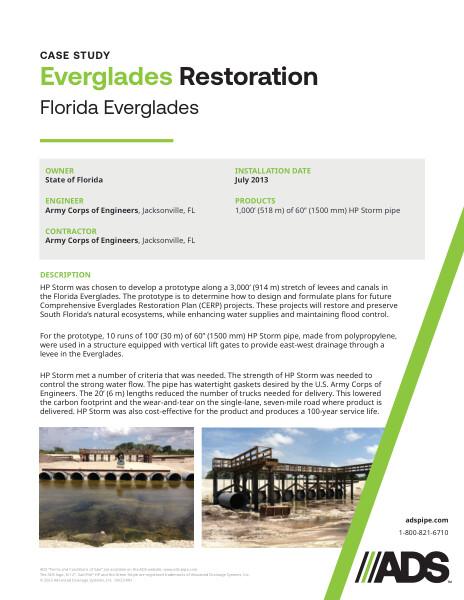 Everglades Restoration (Everglades, FL) Case Study