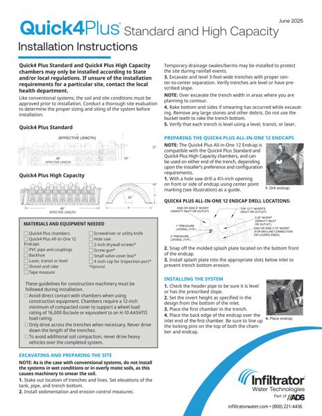 Quick4 Plus Standard & High Capacity - Installation Instructions