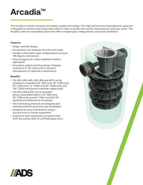 Arcadia Product Sheet