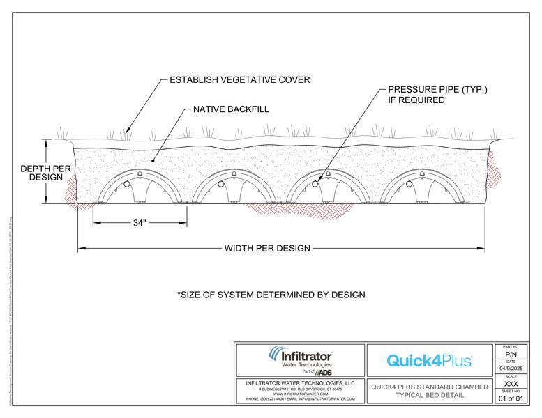 Quick4 Plus Standard Bed - Drawing