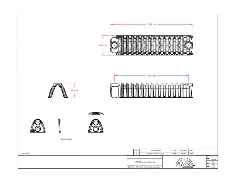 Arc 18 Chamber End Cap - Standard Detail