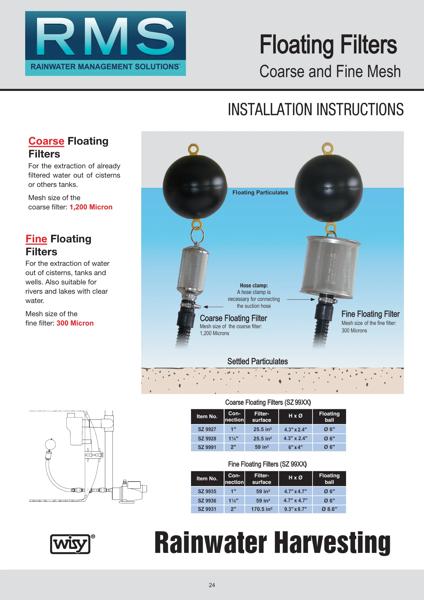Floating Intake Installation Instructions