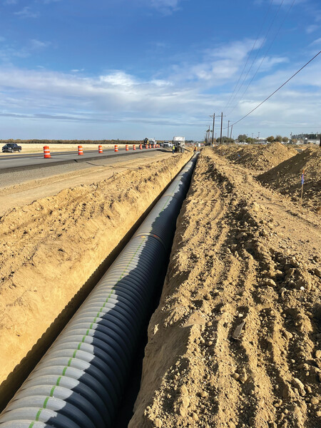 HP Storm Used to Upsize Pipe Along California State Route 46