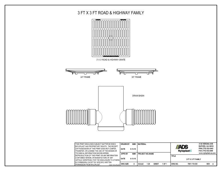 3' x 3' Nyloplast Family Detail