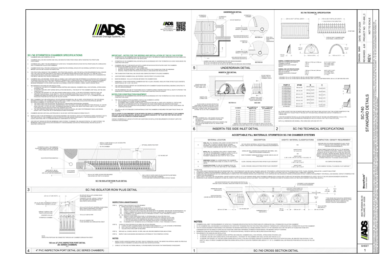 SC-740 StormTech Chamber Full Detail Sheet
