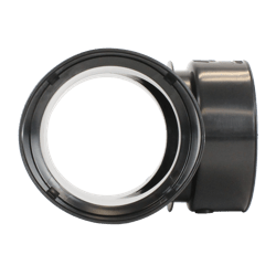 Té à boutons-pression de 4&nbsp;po&nbsp;–&nbsp;Gauche