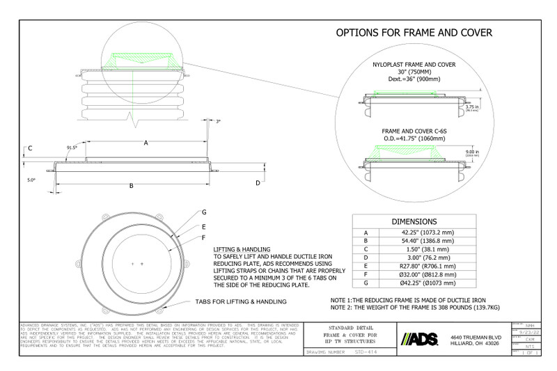 Reducing Plate (Out of Roadway Application) Details