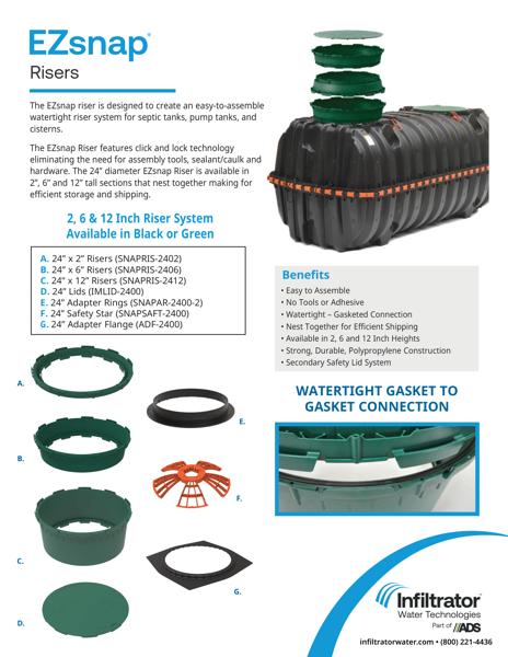 EZsnap Risers Cutsheet