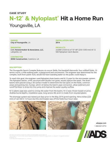 N-12 & Nyloplast Hit a Home Run (Youngsville, LA) Case Study