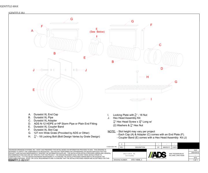 1480B Duraslot XL Assembly