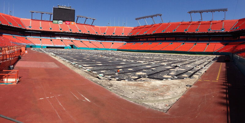 AdvanEdge Installation at Miami, FL Football Stadium 6