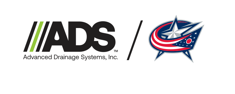 ADS Partnership logo with Columbus Blue Jackets