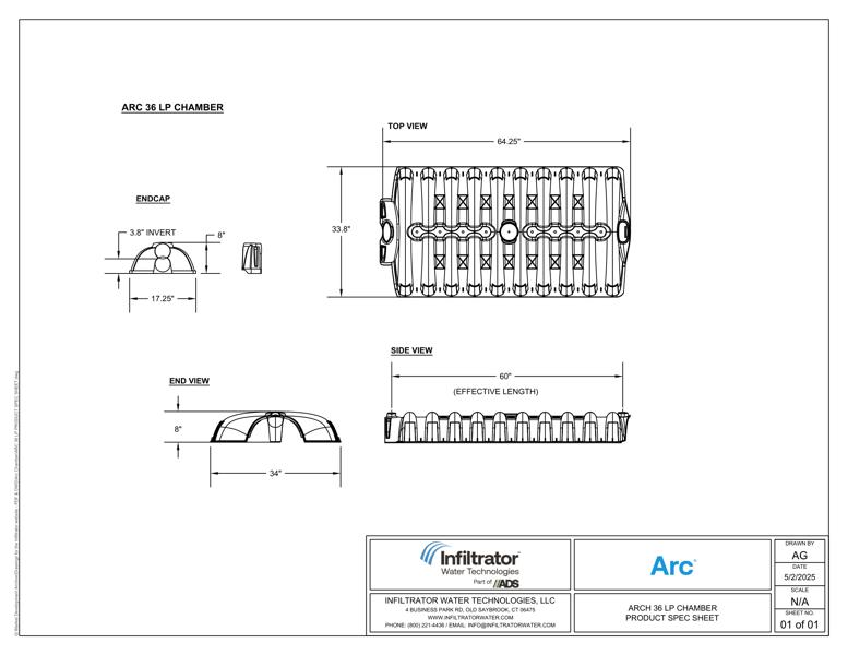ARC 36 LP PRODUCT SPEC SHEET